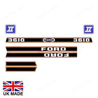 Bonnet Decal Set for Ford 3610 Force II Tractors