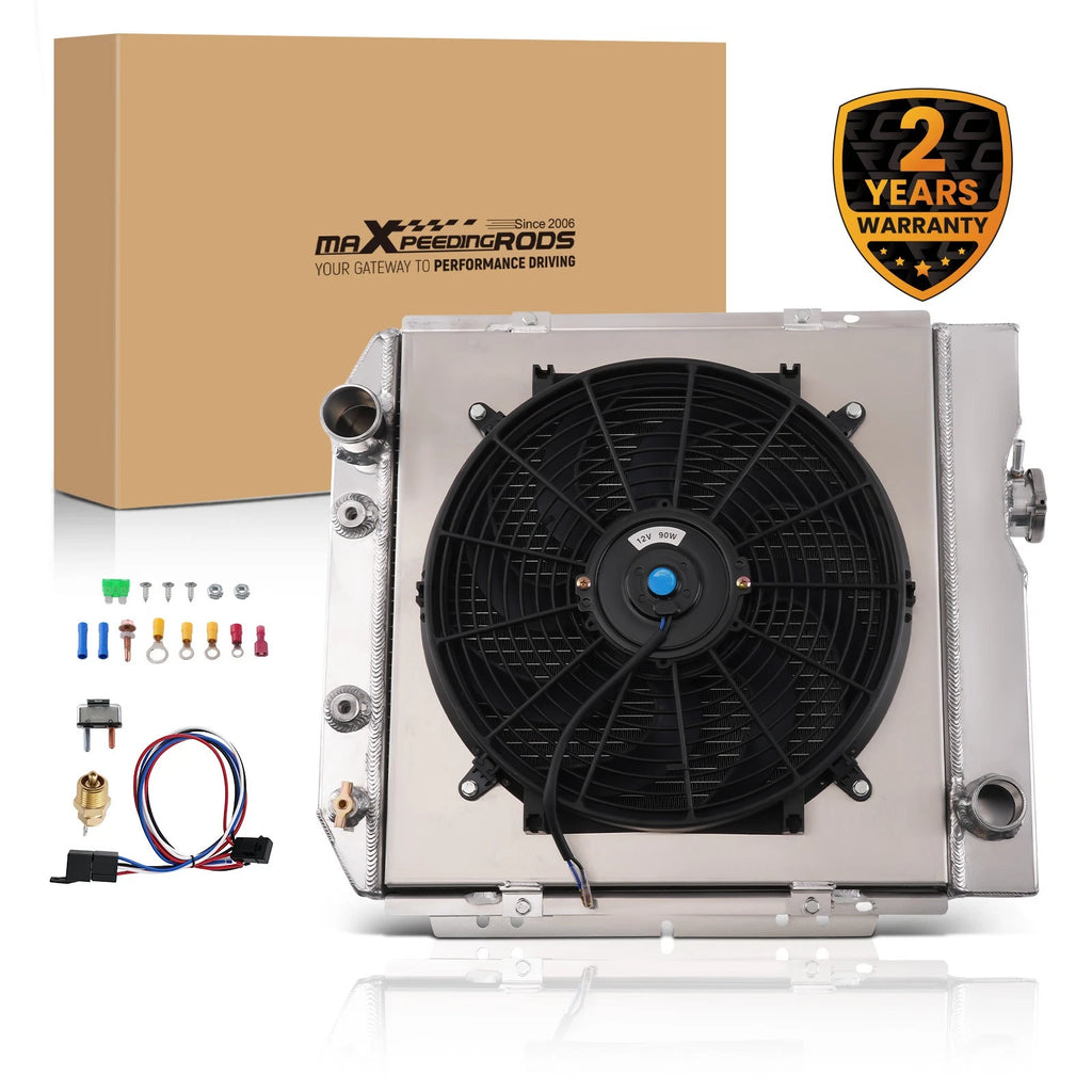 3 Row Aluminum Radiator Fan Shroud Kit for Econoline Comet V8 (1961–1965)