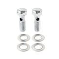 Chrome Head Breather Bolts for Harley Road King FLHR, Softail FXST (1994-1999)