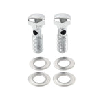 Chrome Head Breather Bolts for Harley Road King FLHR, Softail FXST (1994-1999)