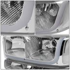 LED DRL Bar Chrome/Clear Headlight Bumper Lamp for GMC Sierra (1999–2007)