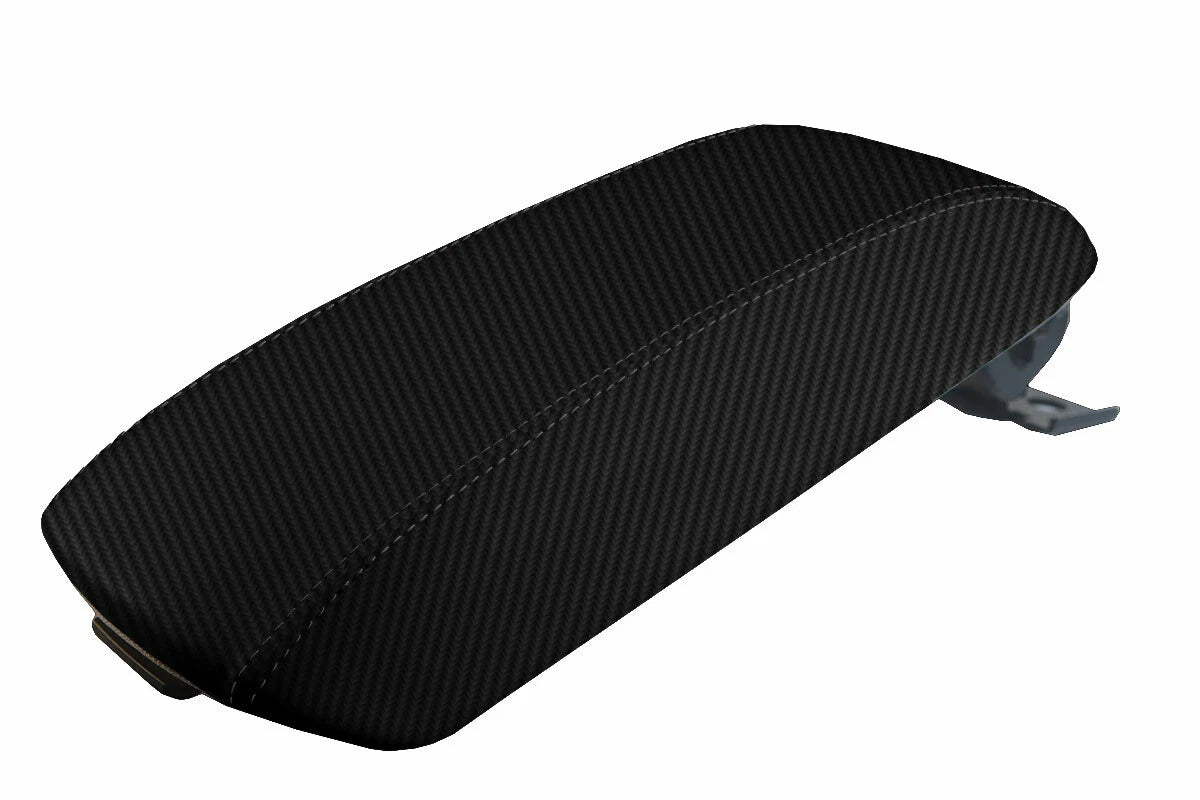Carbon Fiber Console Lid Armrest Cover for Kia Cadenza (2014–2016)