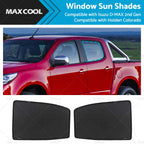 2X Rear Window Sun Shade for Holden Colorado RG (2012–2020)