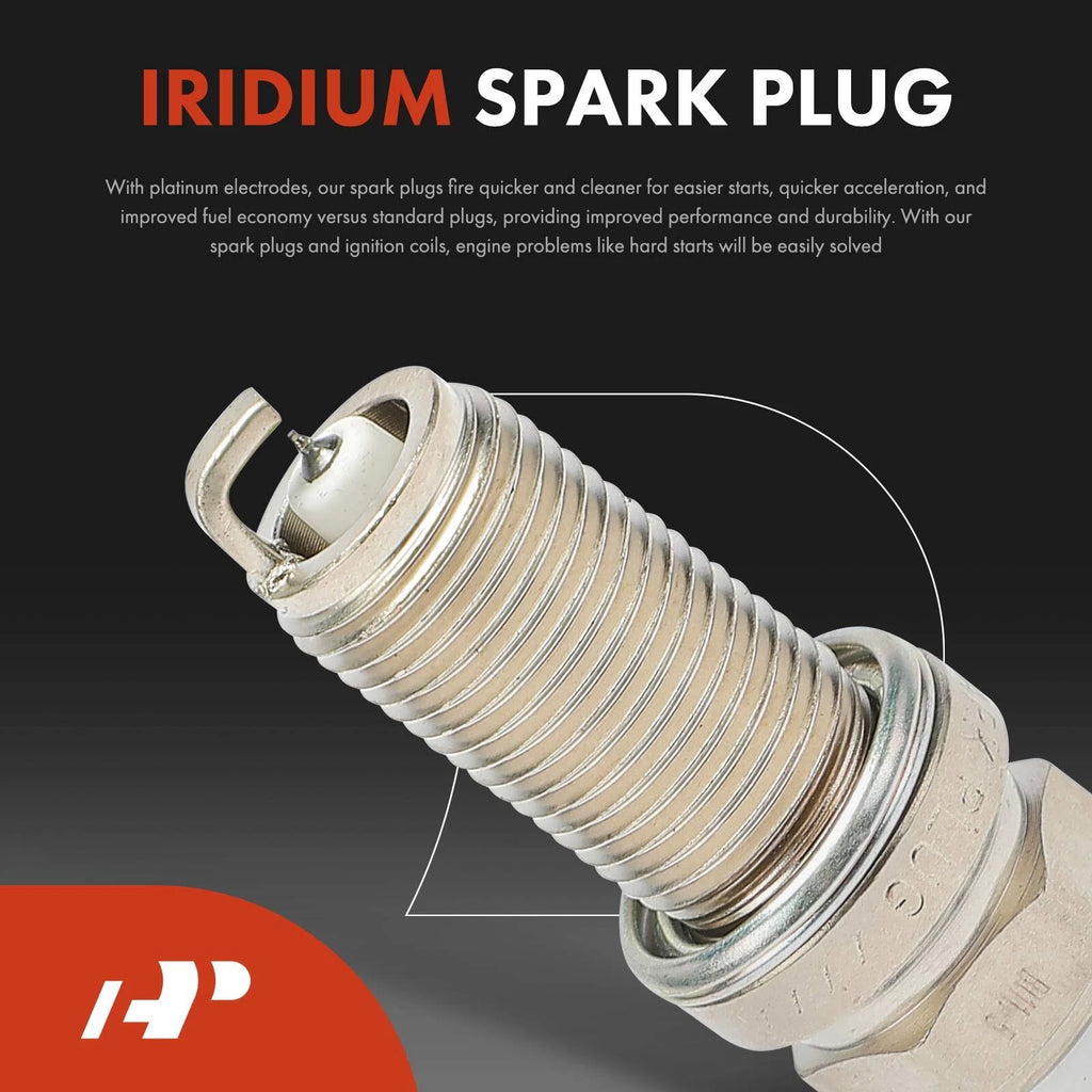 Set of 4 Ignition Coils & Iridium Spark Plugs for Subaru Forester Impreza