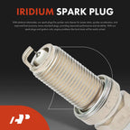 Set of 4 Ignition Coils & Iridium Spark Plugs for Subaru Forester Impreza