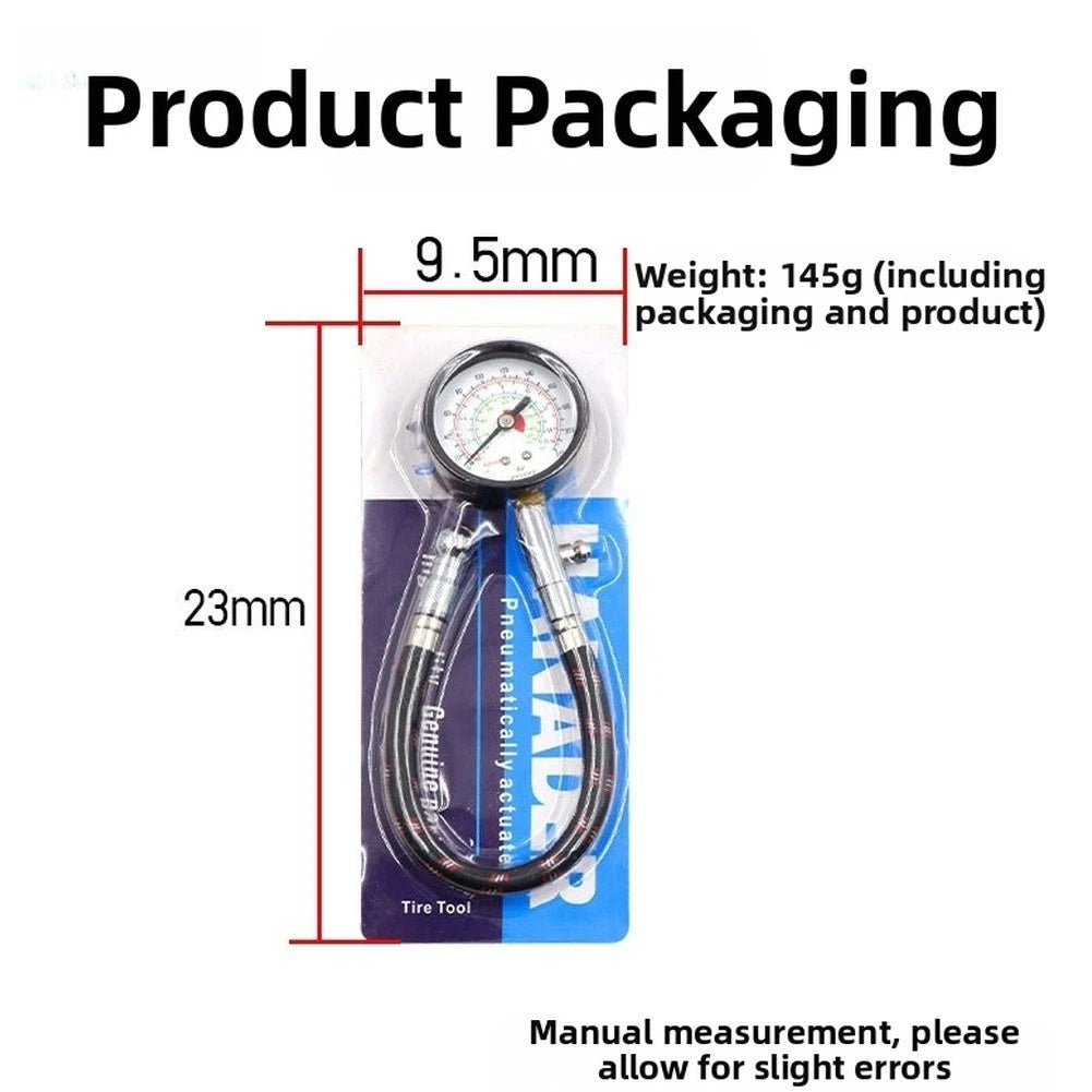 Tire Pressure Gauge with Air Release Valve for Vehicles (Universal)
