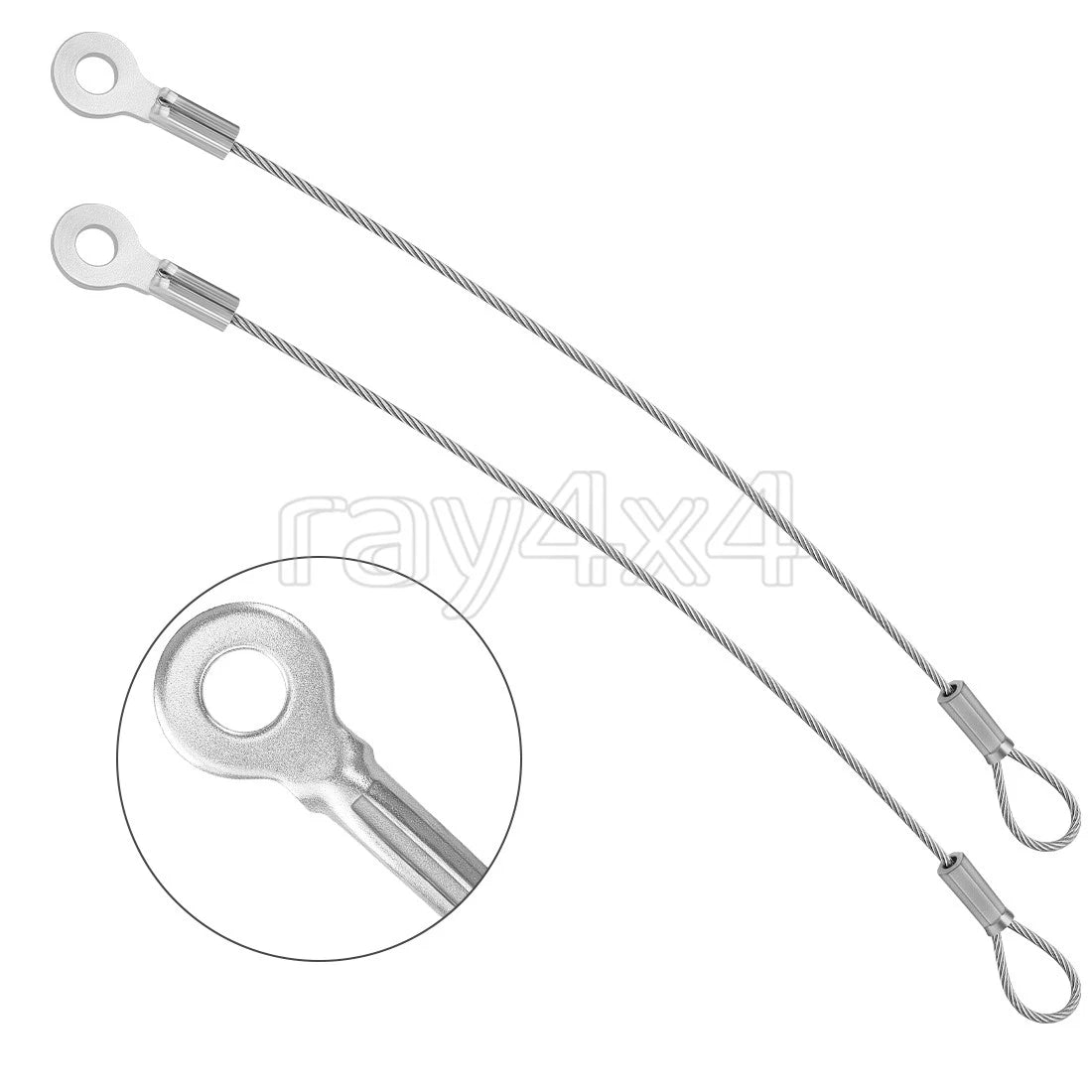 2 Tailgate Cables for Polaris Ranger 400 500 570 800 EV (2010–2022) 7081636 7082076