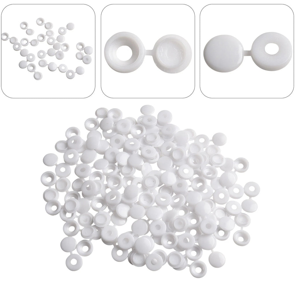 Pack of 100 Black Screw Head Cover Caps for M5 Screw Heads
