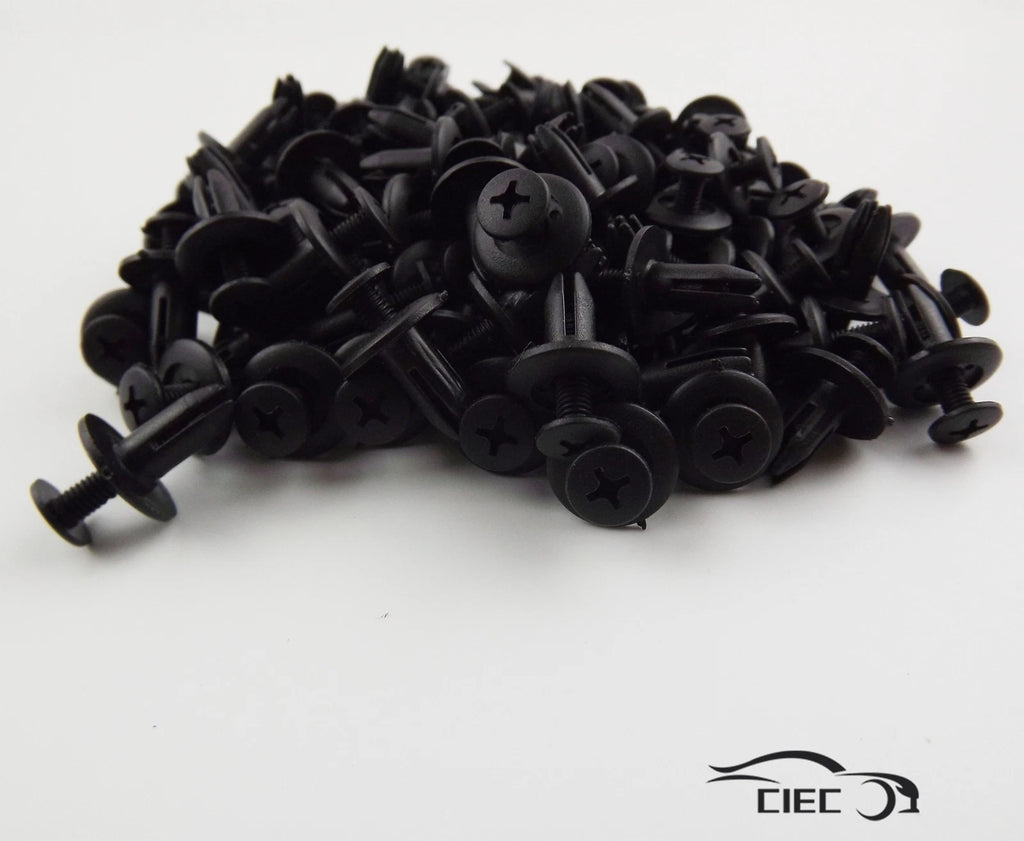 Set of 10 Push Plastic Rivets for Auto Car Door Fender (Universal)