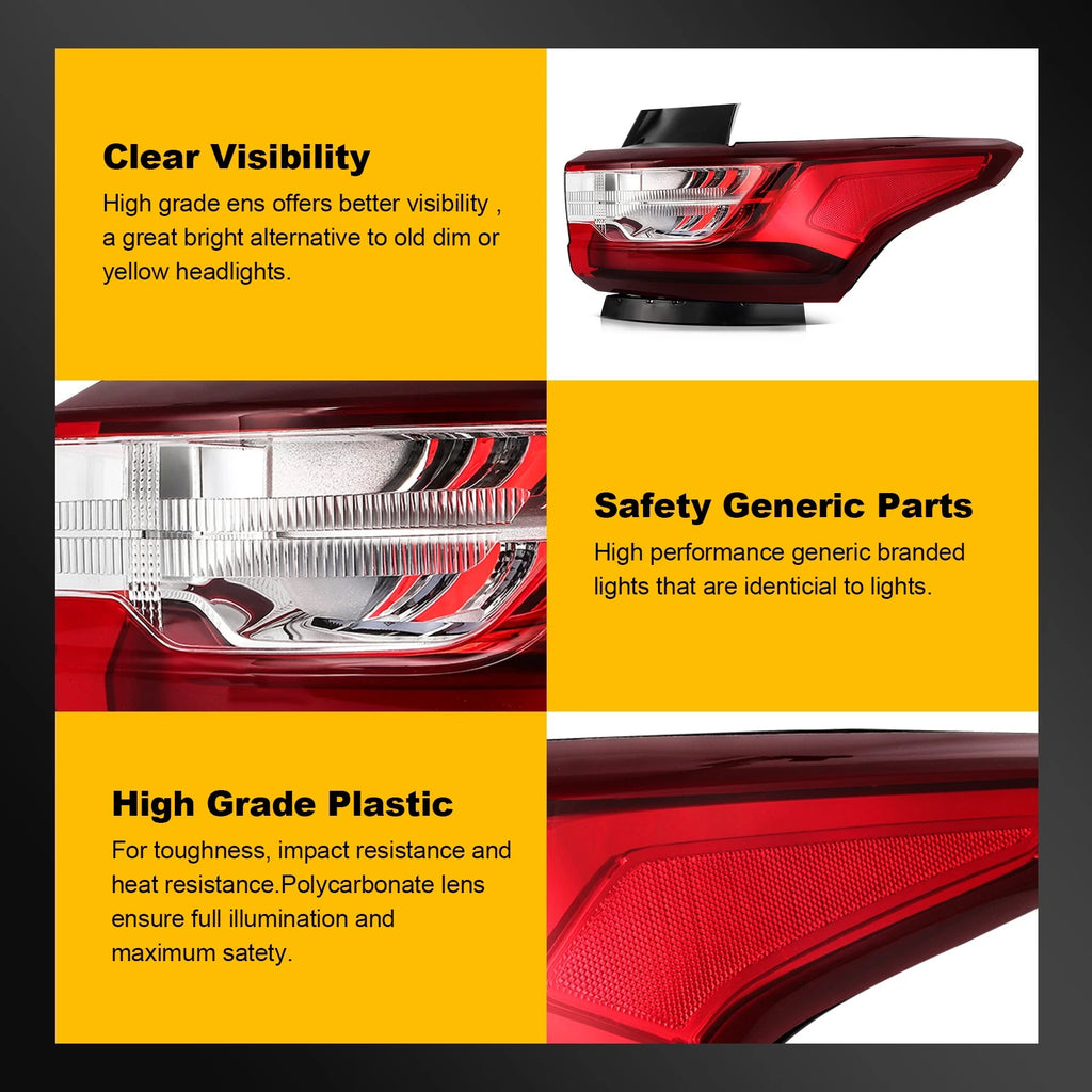LED Tail Light Assembly for Chevrolet Traverse (2018–2021)