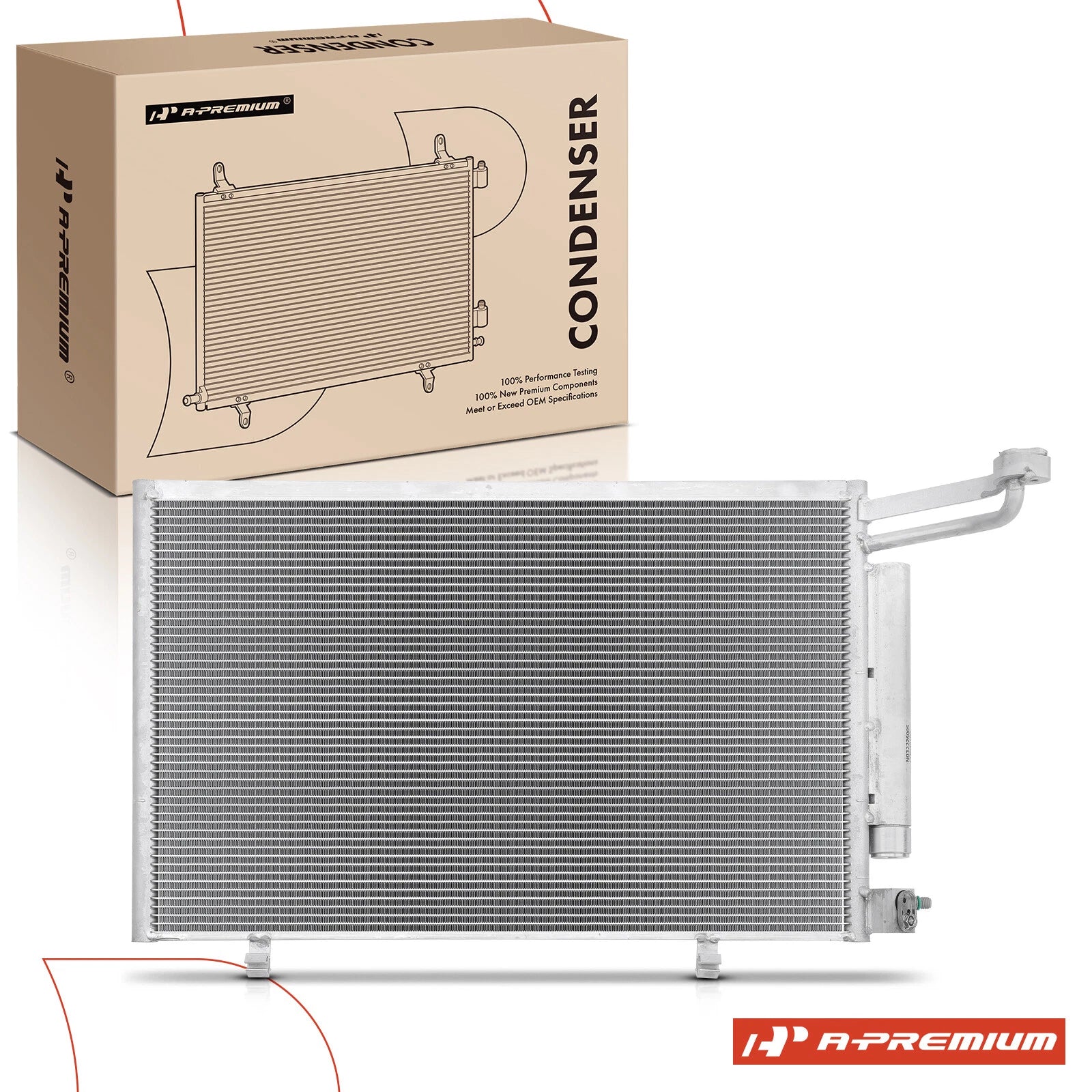 A/C Condenser with Receiver Drier for Ford Fiesta (2014–2019)