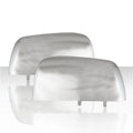 Set of 2 Top Half Left and Right Mirror Covers for 2015-2021 GMC Canyon - Chrome