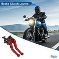 Adjustable Short Brake Clutch Levers 1 Pair for Honda CBF600/SA (2010–2013) Red