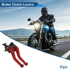 Adjustable Short Brake Clutch Levers 1 Pair for Honda CBF600/SA (2010–2013) Red