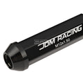 20x Open End M12x1.5 90mm Tall Black Aluminum Lug Nuts + Adapter