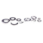 300PCS Flat & Spring Washer Assortment 304 Stainless Steel for M2 M3 M5 M6