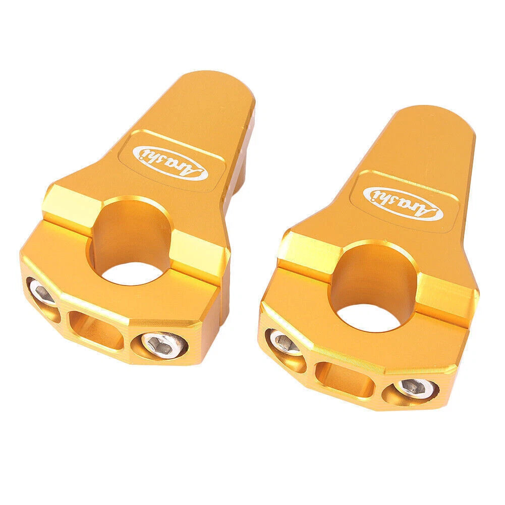 7/8" CNC Handlebar Mount Clamp Riser for Honda Yamaha Suzuki Kawasaki BMW