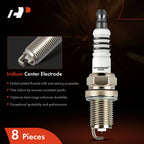 8x Iridium Platinum Spark Plugs for Porsche Cayenne (2003-2006)