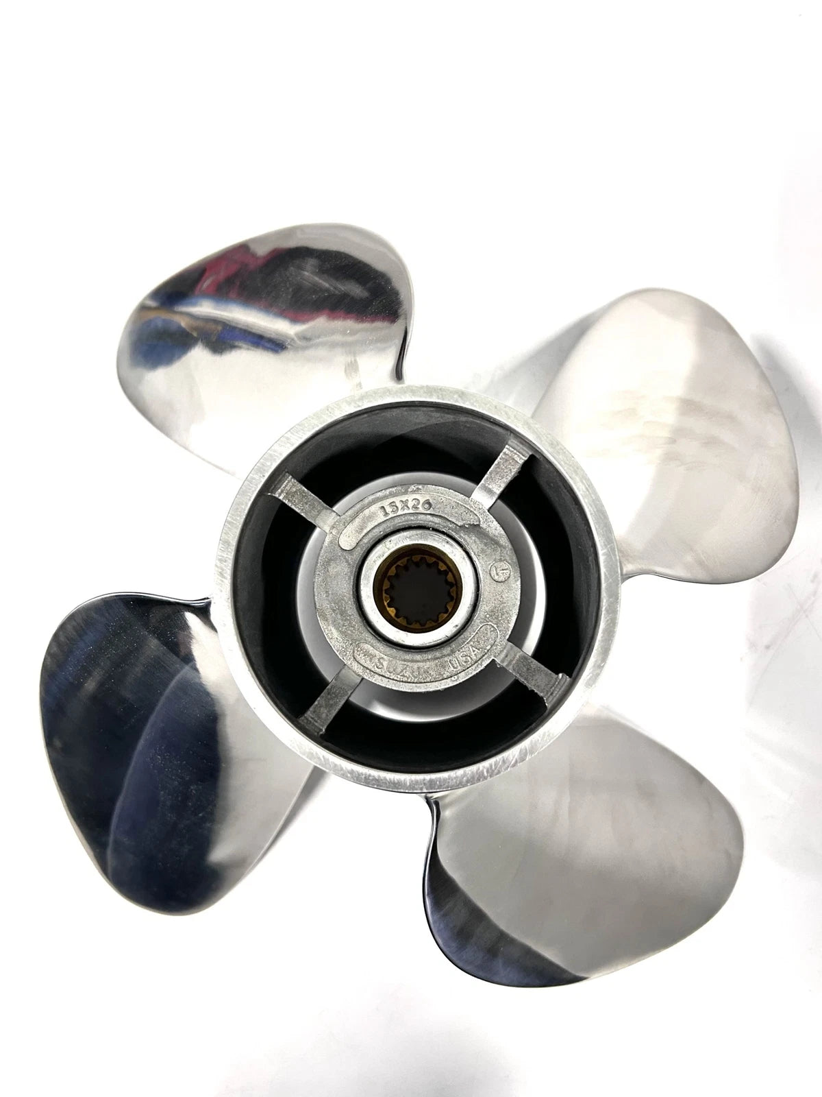 Set of 4 Stainless Steel Propellers for Suzuki (990C0-0084L-26P)