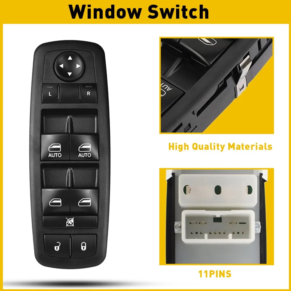 Window Switch for Jeep Grand Cherokee (2014–2021) Black