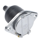 7 Pin Trailer Connector for 24V Vehicles (Plastic, Black/Silver Brass Pins)