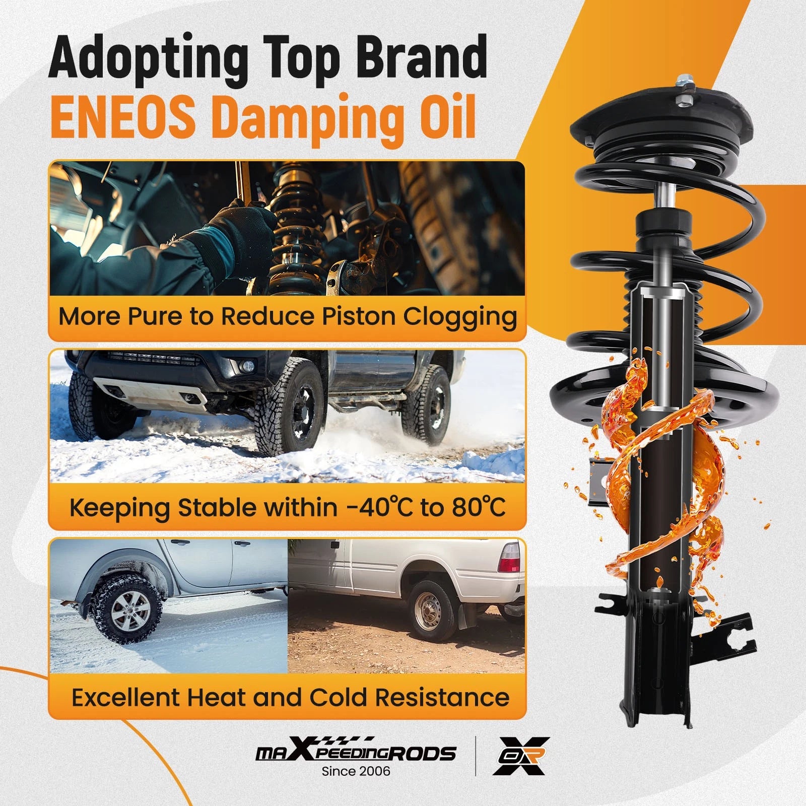 4X Complete Struts & Coil Springs for Nissan Maxima (2009–2014)
