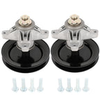 Set of 2 Spindle Assembly for MTD Cub Cadet LT1042 (618-04124A, 918-04124A)