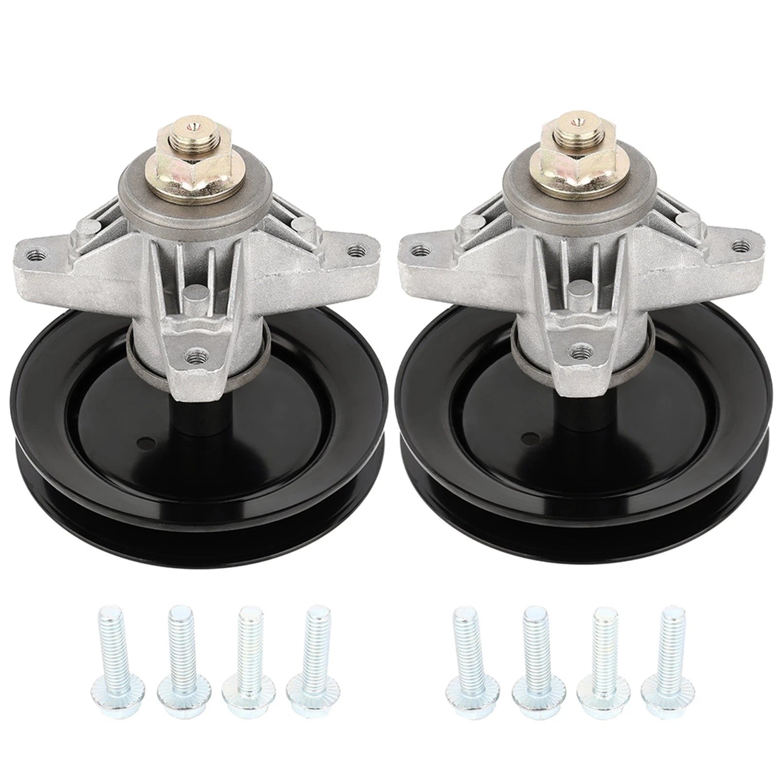 Set of 2 Spindle Assembly for MTD Cub Cadet LT1042 (618-04124A, 918-04124A)