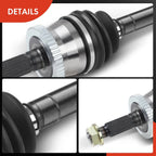 Set of 4 Front CV Axles with Hub Bearings for Jeep Grand Cherokee (1999–2004)