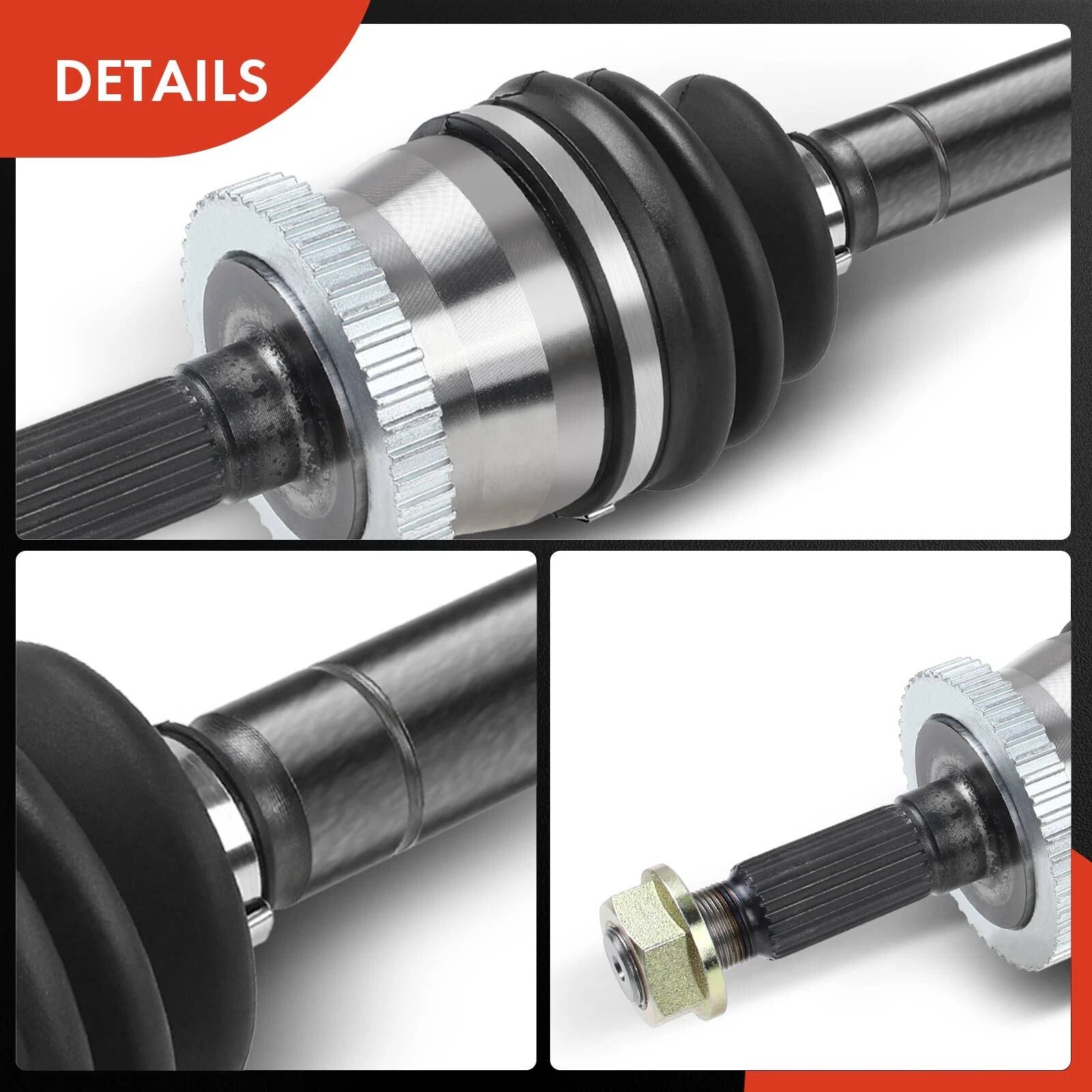 Set of 4 Front CV Axles with Hub Bearings for Jeep Grand Cherokee (1999–2004)