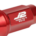 20Pcs J2 7075 Forged Aluminum M12x1.25 Close-End Lug Nut Kit for Universal