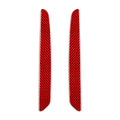 2X Carbon Red Door Sill Scuff Guard Plate Trim for Alfa Romeo Giulia (2015–2019)