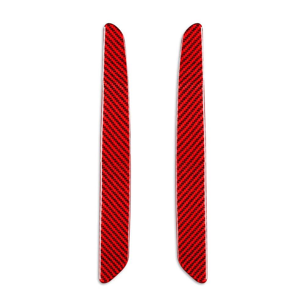 2X Carbon Red Door Sill Scuff Guard Plate Trim for Alfa Romeo Giulia (2015–2019)