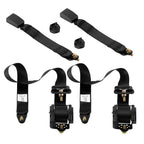 2Pcs Retractable 3 Point Seat Belt Harness for Universal Vehicles