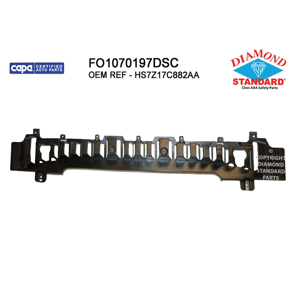 Replacement Polypropylene Front Bumper Impact Absorber for Jeep Wrangler (2018–2023)