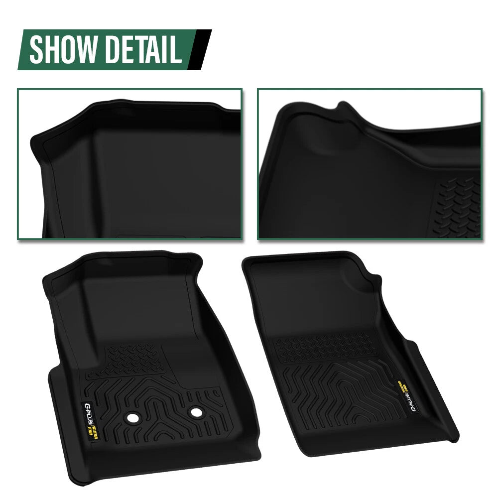 All Weather Floor Mats Liners for Chevy Colorado GMC Canyon Crew Cab
