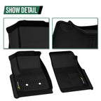 All Weather Floor Mats Liners for Chevy Colorado GMC Canyon Crew Cab