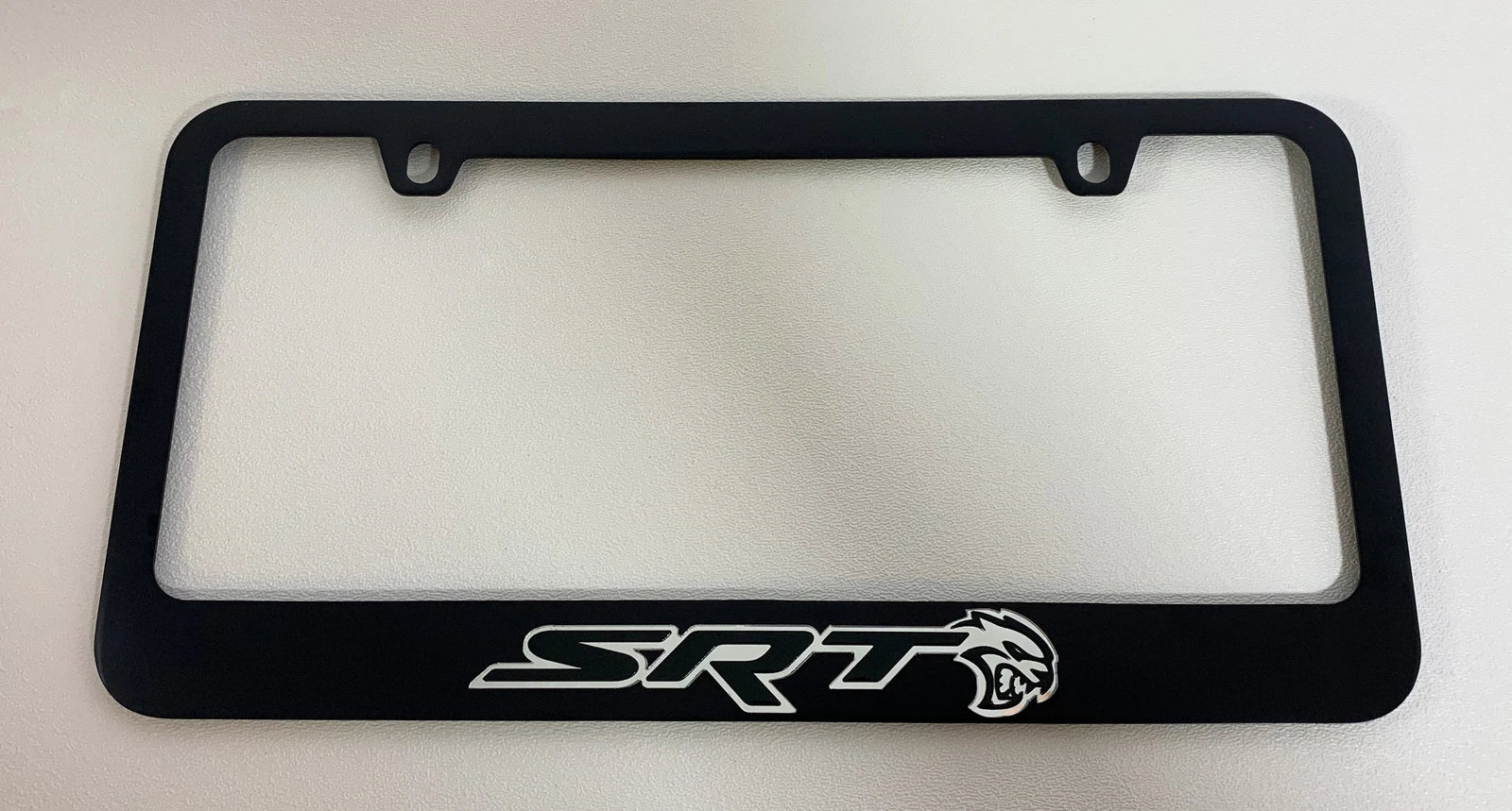 License Plate Frame w/ SRT Hellcat Mirror Script for Dodge Charger (2015–2023)