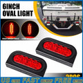 6 Inch Oval Trailer Tail Light for Universal Fit (LED, Flush Mount)