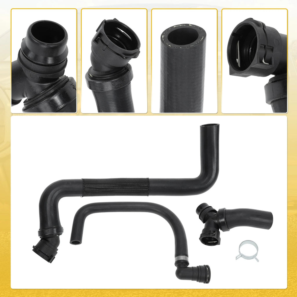 3Pcs Upper Lower Radiator Coolant Hose Assembly for Ford F150 (2011–2020)