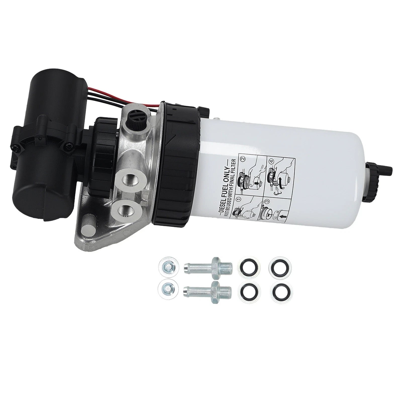 Fuel Pump Filter for Ford New Holland 1089 1095 Bale Wagon 2550 555E 5610S 575E