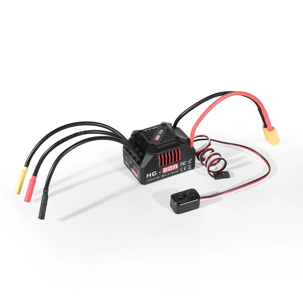 80A Brushless ESC Motor Lock Protection for 1/10 Scale RC Cars