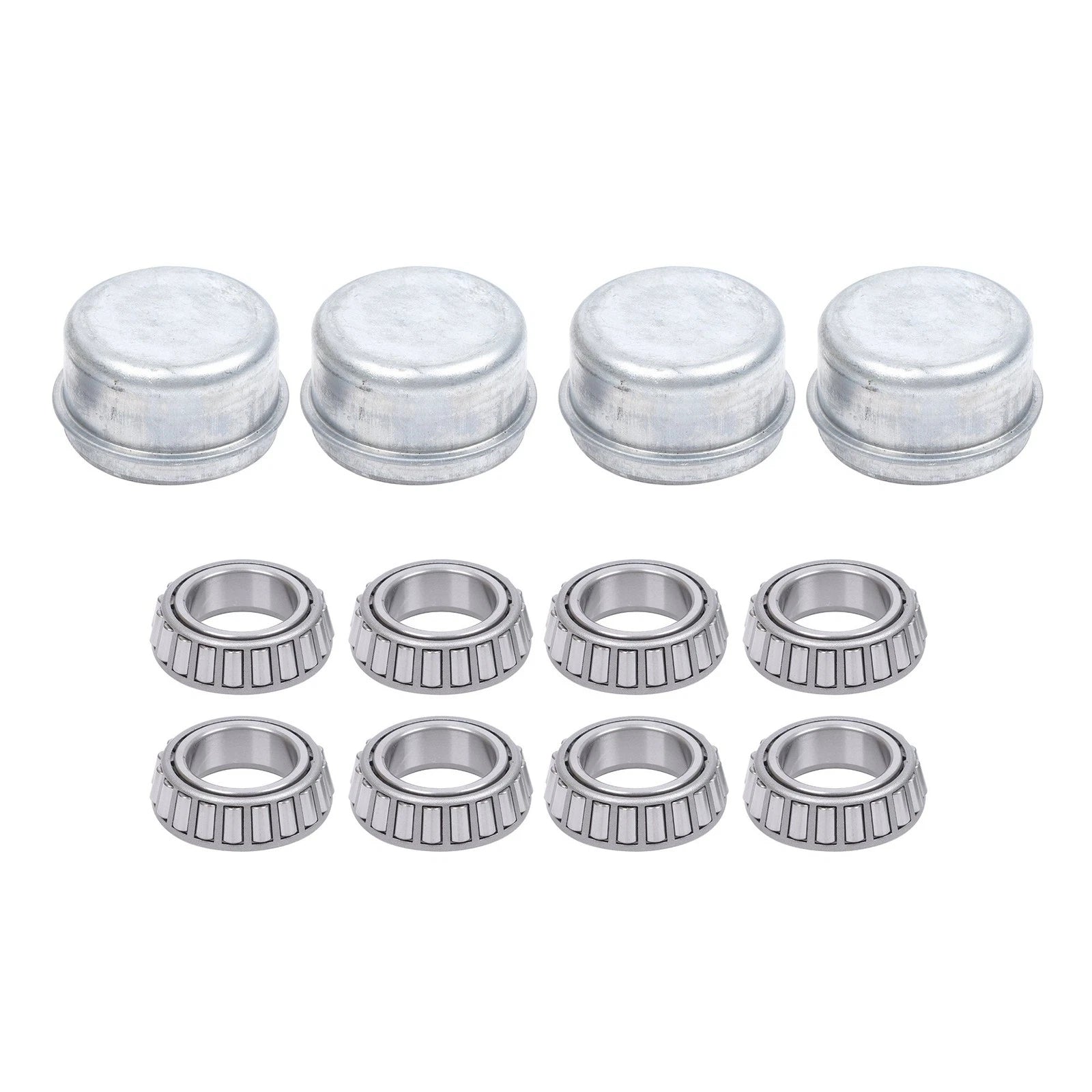 Set of 4 Trailer Hub Kits for 2000 lbs. 1" Spindle (4 on 4)