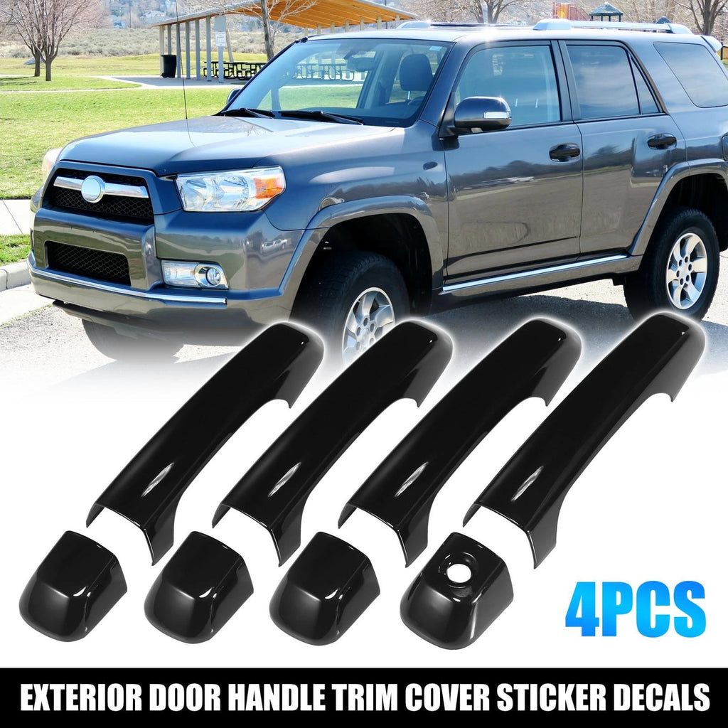 Set of 4 ABS Front Rear Exterior Door Handle Trim Covers for Toyota 4Runner (2010–2019)