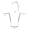 20" Fat 1-1/4" Rise Handlebar for Harley Davidson FLST FXST Dyna Touring