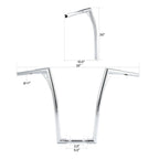 20" Fat 1-1/4" Rise Handlebar for Harley Davidson FLST FXST Dyna Touring