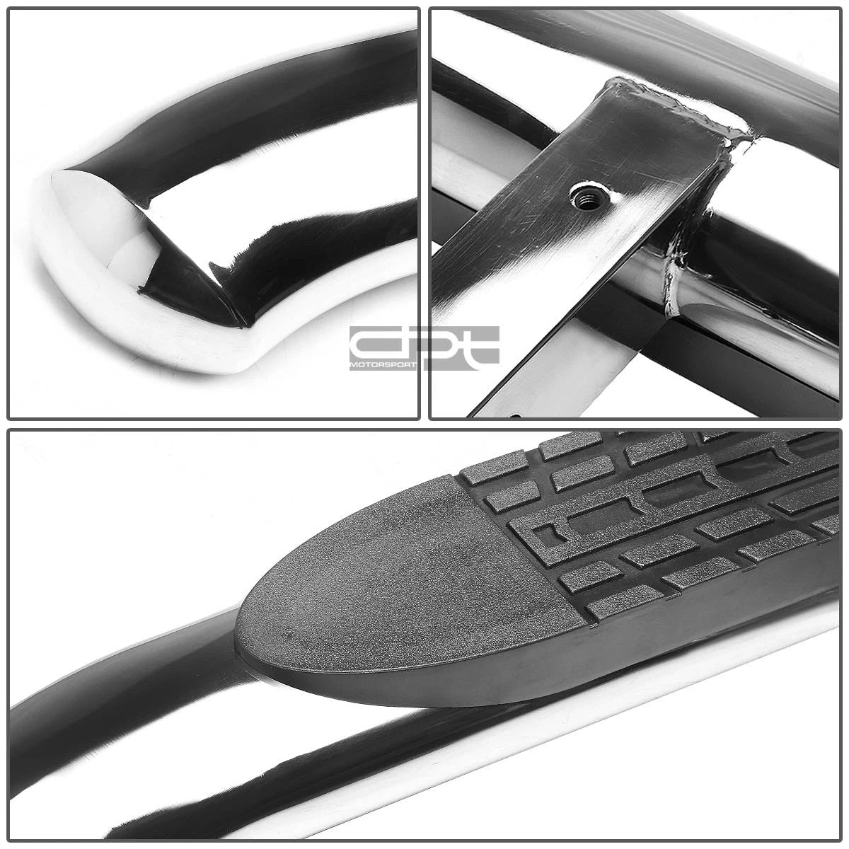 2" Receiver Chrome Steel Trailer Towing Step Bar for Universal Fit (37"x 4")