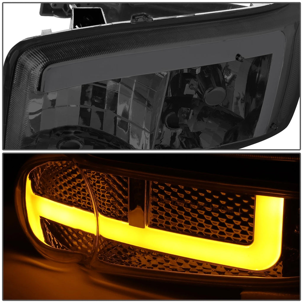 LED Bumper Headlight for GMC Sierra Yukon Denali (2001–2007) Smoked/Clear