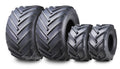 Set of 2 Lug Tires 18X8.5-8 & 26X12-12 for Lawn Mower Tractor (4 Ply)