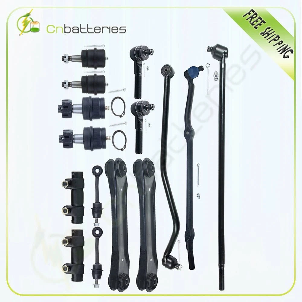 15x Front Tie Rods Lower Control Arms Suspension Kit for Grand Cherokee (1993–1998)